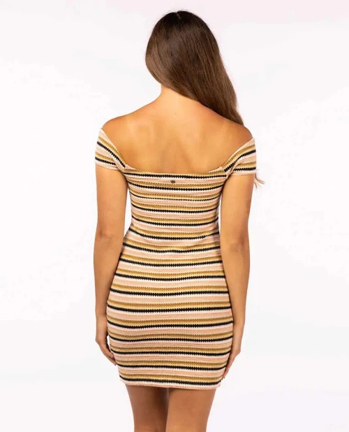 Rip Curl RIPCURL SUNDIAL STRIPE DRESS (02PWDR-BRONZE) 4 Rip Curl RIPCURL SUNDIAL STRIPE DRESS (02PWDR-BRONZE) - Image 2