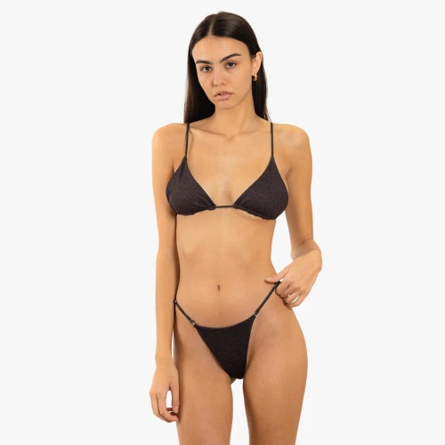 DUVIN BLACK LEOPARD BOTTOM (DWBB105BLK) 3 DUVIN BLACK LEOPARD BOTTOM (DWBB105BLK)