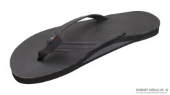 RAINBOW SINGLE LAYER ARCH NARROW STRAP SANDALS (301ALTSN-TTBK-L)