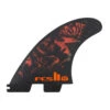 FCS II FT PC MED BLK/RED TRI MEDIUM FINS (FFTM-PC05-MD-TS-R)