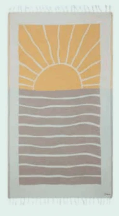 SAND CLOUD EARTH TOWEL (WSS22TOW004NATRG)