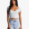 BILLABONG PRETTY SWEET CROP TOP (ABJKT00443) -Ocean Outfit Shop abjkt00443 billabongw scs frt1 66423.1678725542