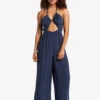 ROXY AWAY ON VACAY WIDE LEG JUMPSUIT (ARJWD03521) -Ocean Outfit Shop arjwd03521 roxyw bsp0 frt1 98005.1686428770