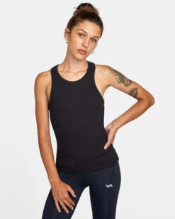 RVCA VA ESSENTIAL RIBBED TANK(EX)