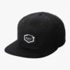 RVCA ISLAND HEX SNAPBACK(EX) -Ocean Outfit Shop avyha00389 rvca2Cf blk frt1 53208.1694016122