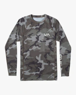 RVCA LONGSLEEVE RASHGUARD(EX) -Ocean Outfit Shop avywr00119 rvca2Cf cam frt1 38150.1694016205
