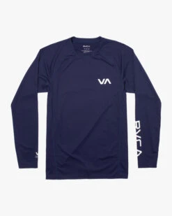 RVCA LONGSLEEVE RASHGUARD(EX) -Ocean Outfit Shop avywr00119 rvca2Cf nvy frt1 44584.1694016206