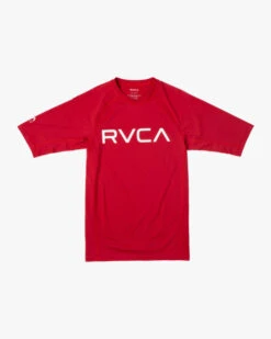RVCA SHORT SLEEVE RASHGUARD(EX) 9 RVCA SHORT SLEEVE RASHGUARD(EX) -Ocean Outfit Shop avywr00120 rvca2Cf red frt1 41773.1694016213