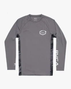 RVCA ISLAND HEX LONG SLEEVE RASHGUARD(EX) -Ocean Outfit Shop avywr00122 rvca2Cf cha frt1 75777.1694016218