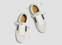 CARIUMA CATIBA PRO OFF-WHITE MEN'S SHOE -Ocean Outfit Shop catiba pro off white vintage black canvas sneaker.slideshow5 05704.1674596410