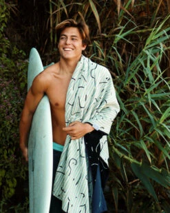 LEUS MIDNIGHT TOWEL (EX) -Ocean Outfit Shop leus xlbeachtowel midnight surfboard2 37990.1700415171