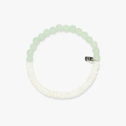 PURA VIDA PUKA SHELL & FROSTED BD BRACEL (36305) 5 PURA VIDA PUKA SHELL & FROSTED BD BRACEL (36305) -Ocean Outfit Shop puka shell frosted bead mint 800x800 crop center 03731.1661877150