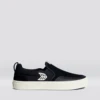 CARIUMA SLIP ON PRO BLACK SEUDE MEN'S SHOE -Ocean Outfit Shop slip on skate pro black ivory sneaker.side view 48821.1674596332