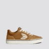 CARIUMA VALLELY CAMEL SUEDE WOMEN'S SHOE -Ocean Outfit Shop vallely skate camel ivory cordura suede sneaker.side view 02374.1674596367